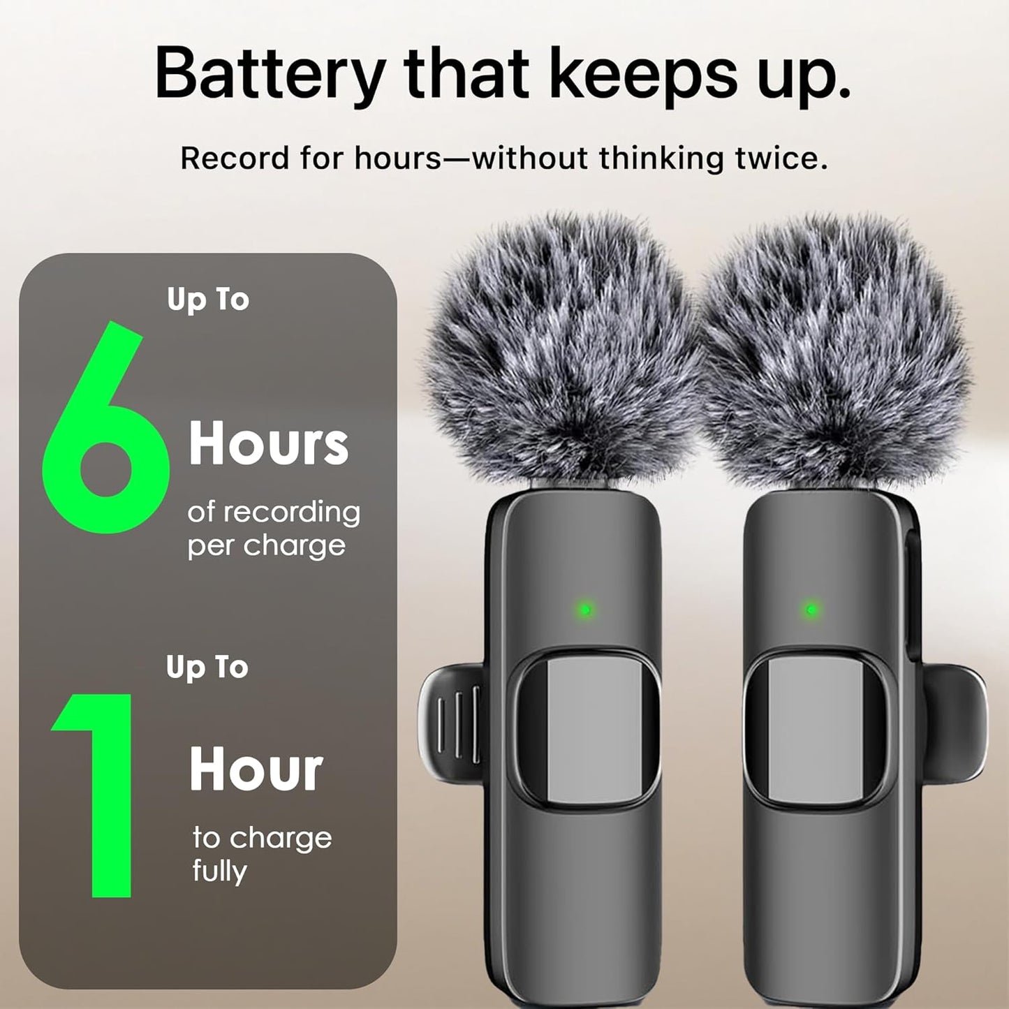 ClipMic Duo – Ensemble de microphones sans fil à réduction de bruit