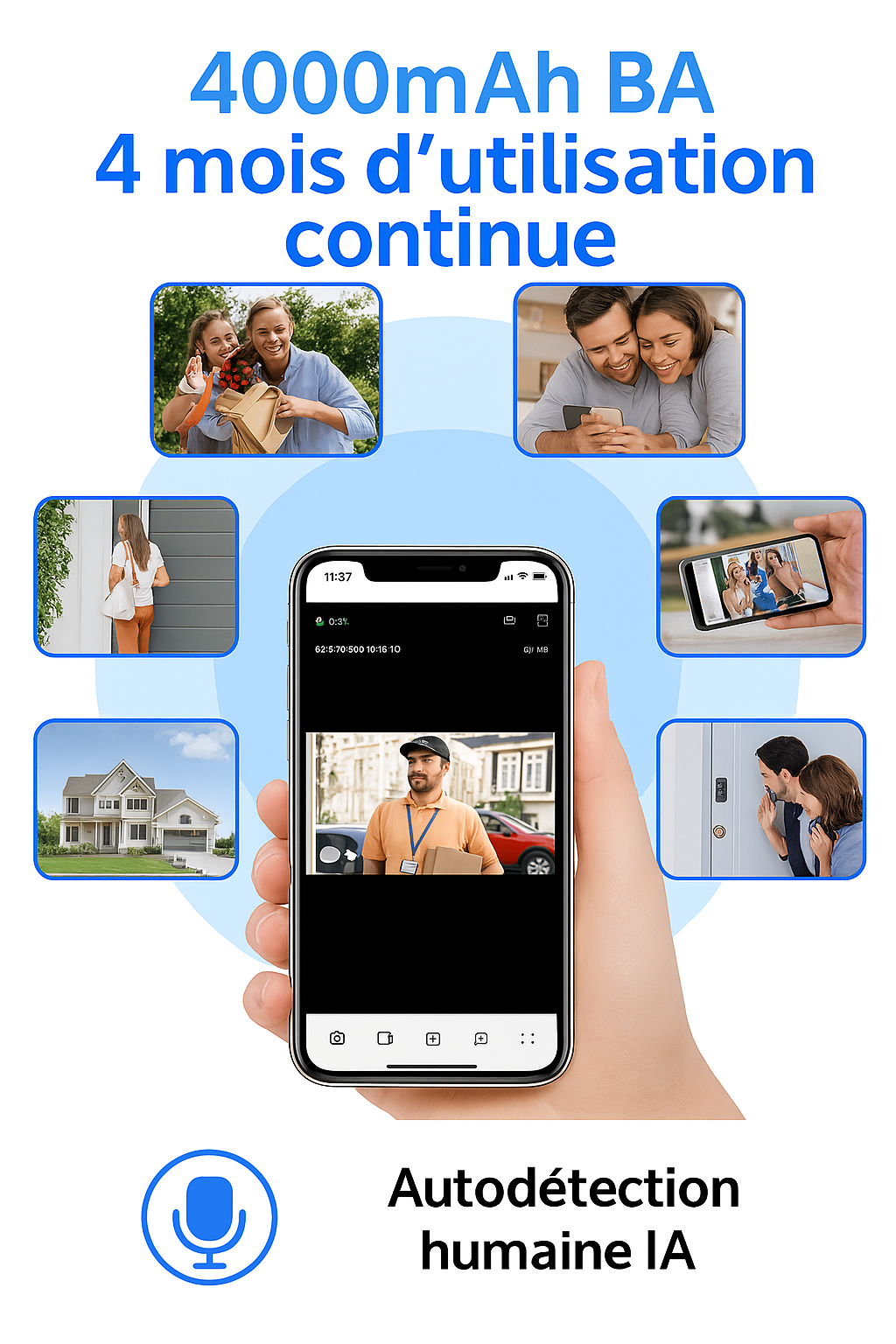 Smart WiFi Doorbell & Security Cam in One (Copie)