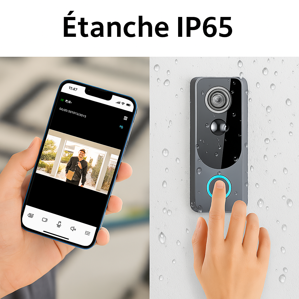 Smart WiFi Doorbell & Security Cam in One (Copie)
