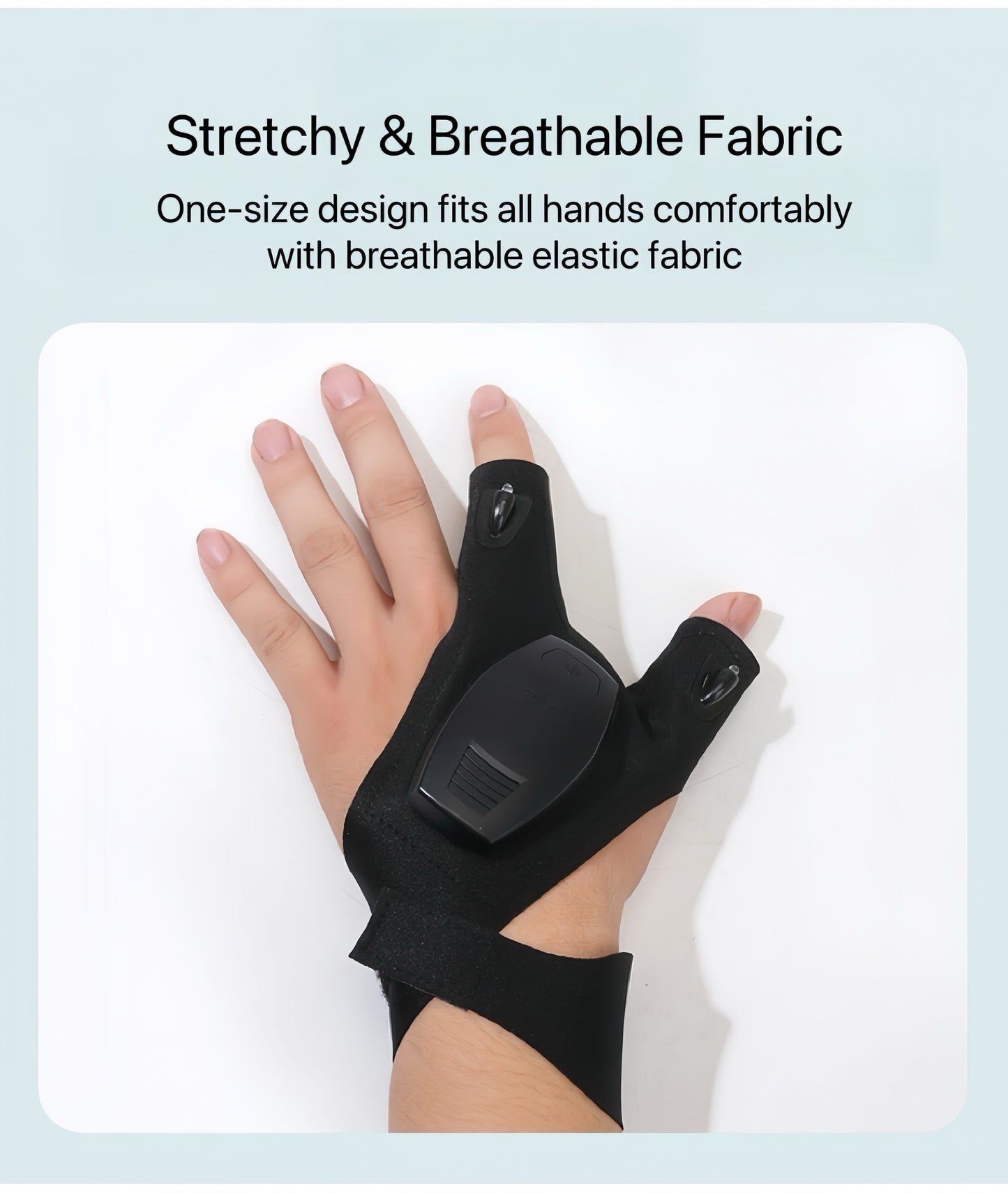 Waterproof Finger Flashlight Gloves