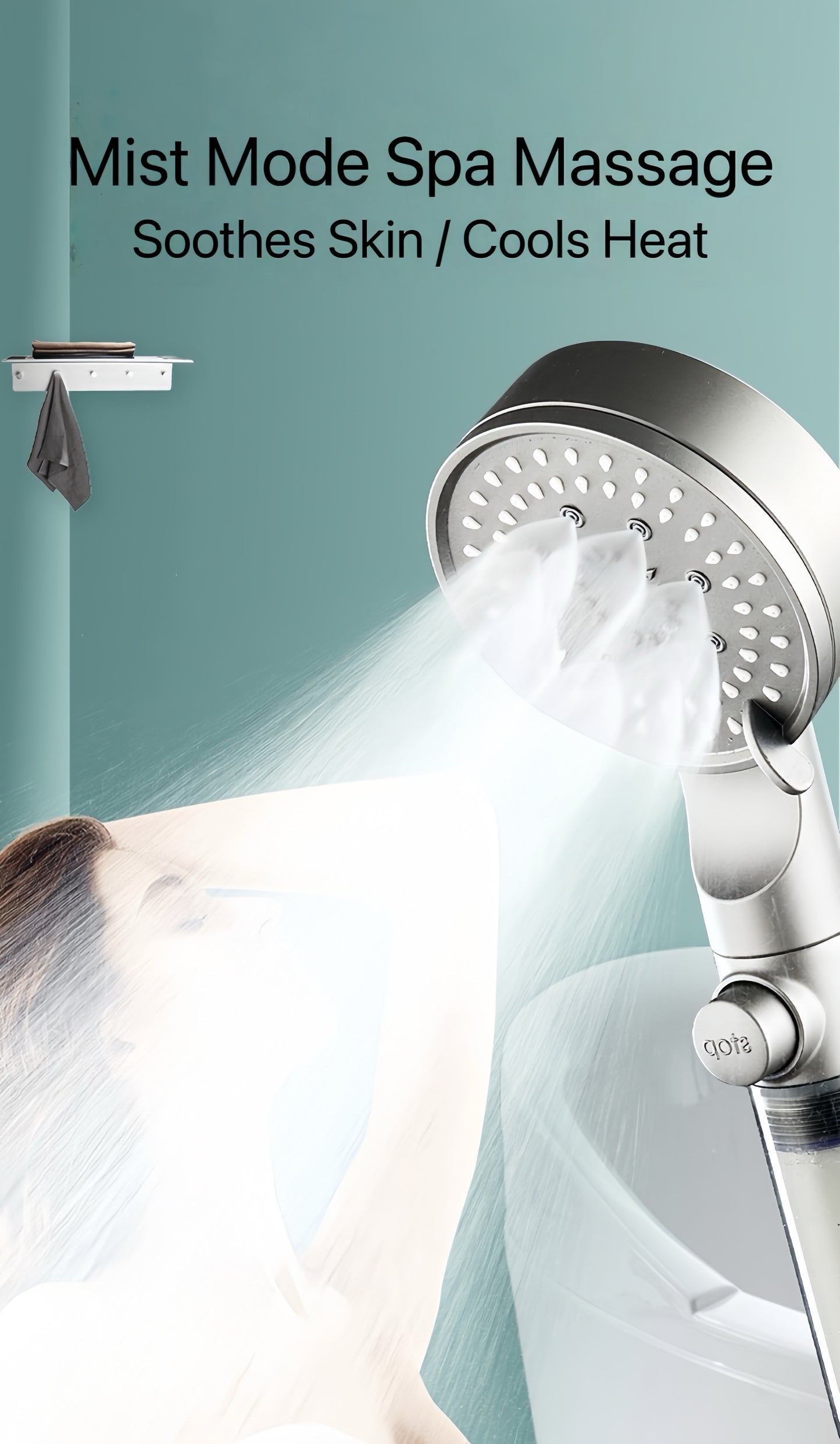 HydroBoost High Pressure 5-Mode Filtered Shower Head