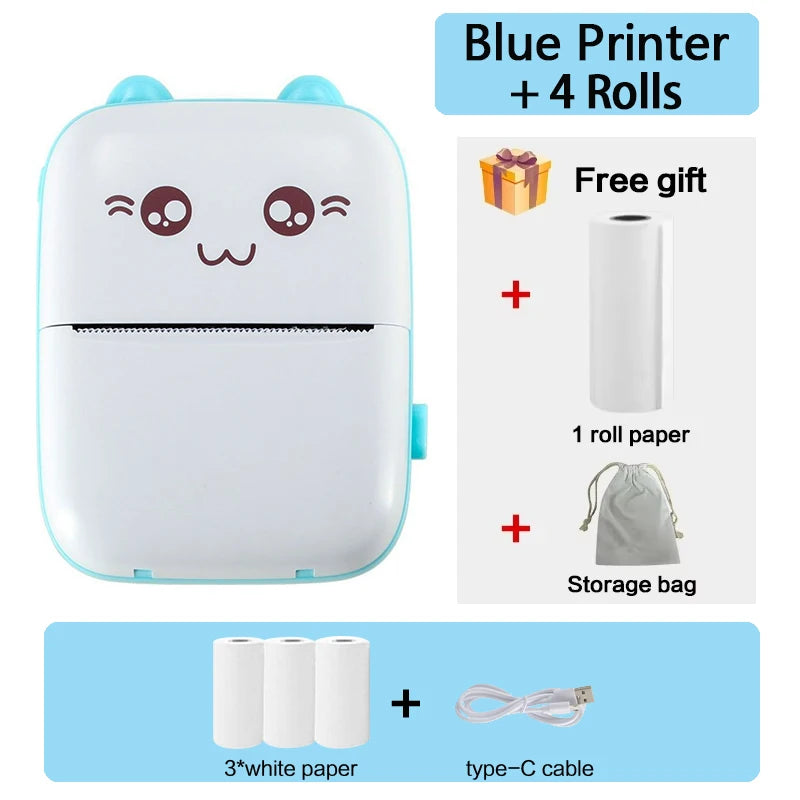 Mini Bluetooth Thermal Printer – Fun & Easy Wireless Printing