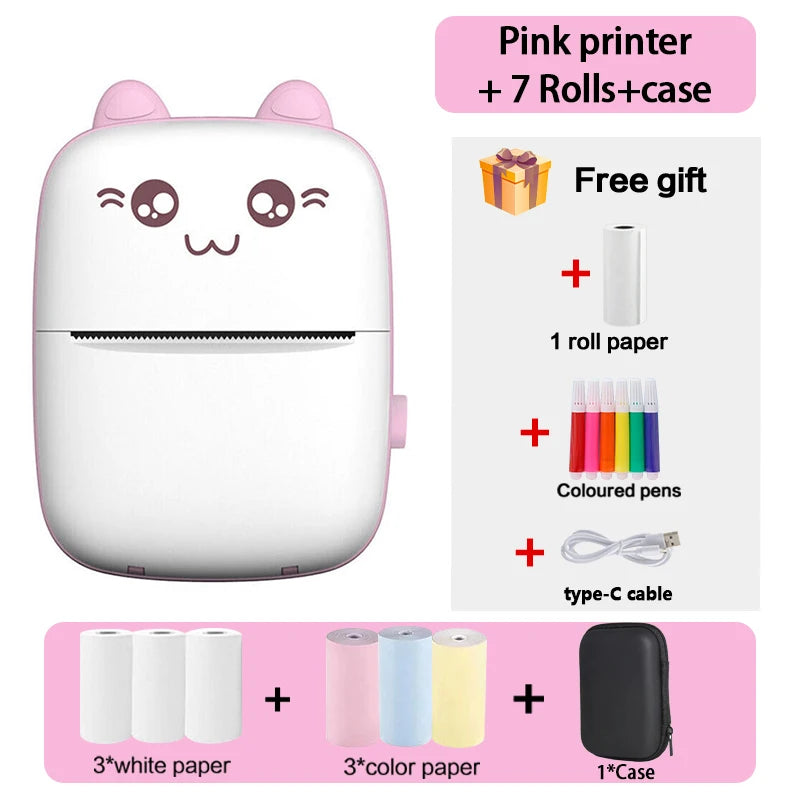 Mini Bluetooth Thermal Printer – Fun & Easy Wireless Printing