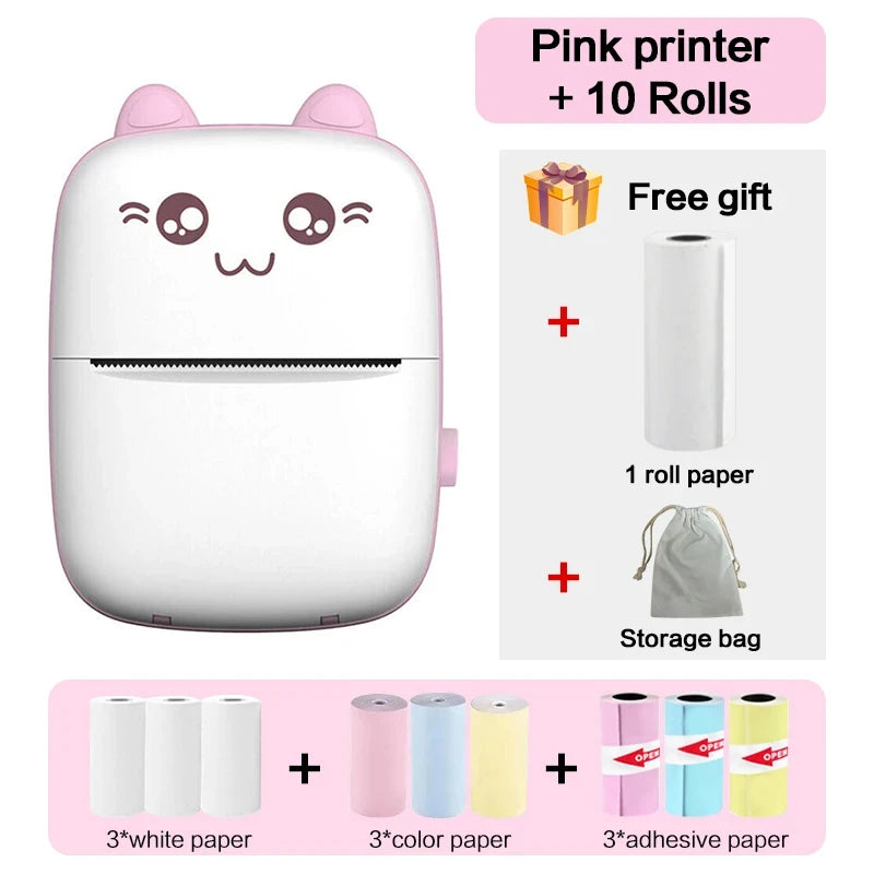 Mini Bluetooth Thermal Printer – Fun & Easy Wireless Printing