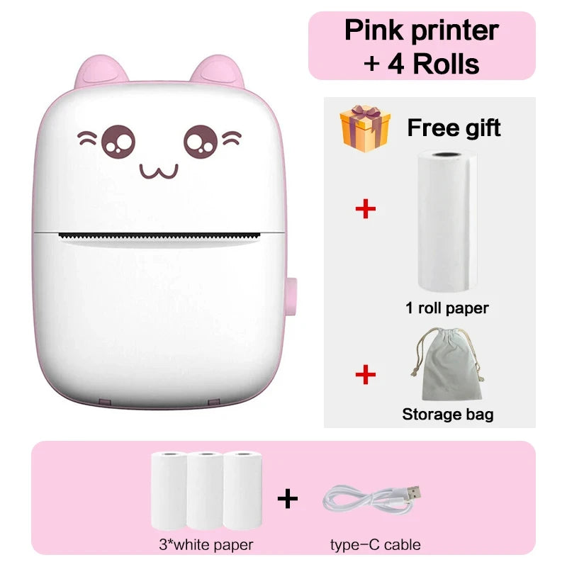 Mini Bluetooth Thermal Printer – Fun & Easy Wireless Printing