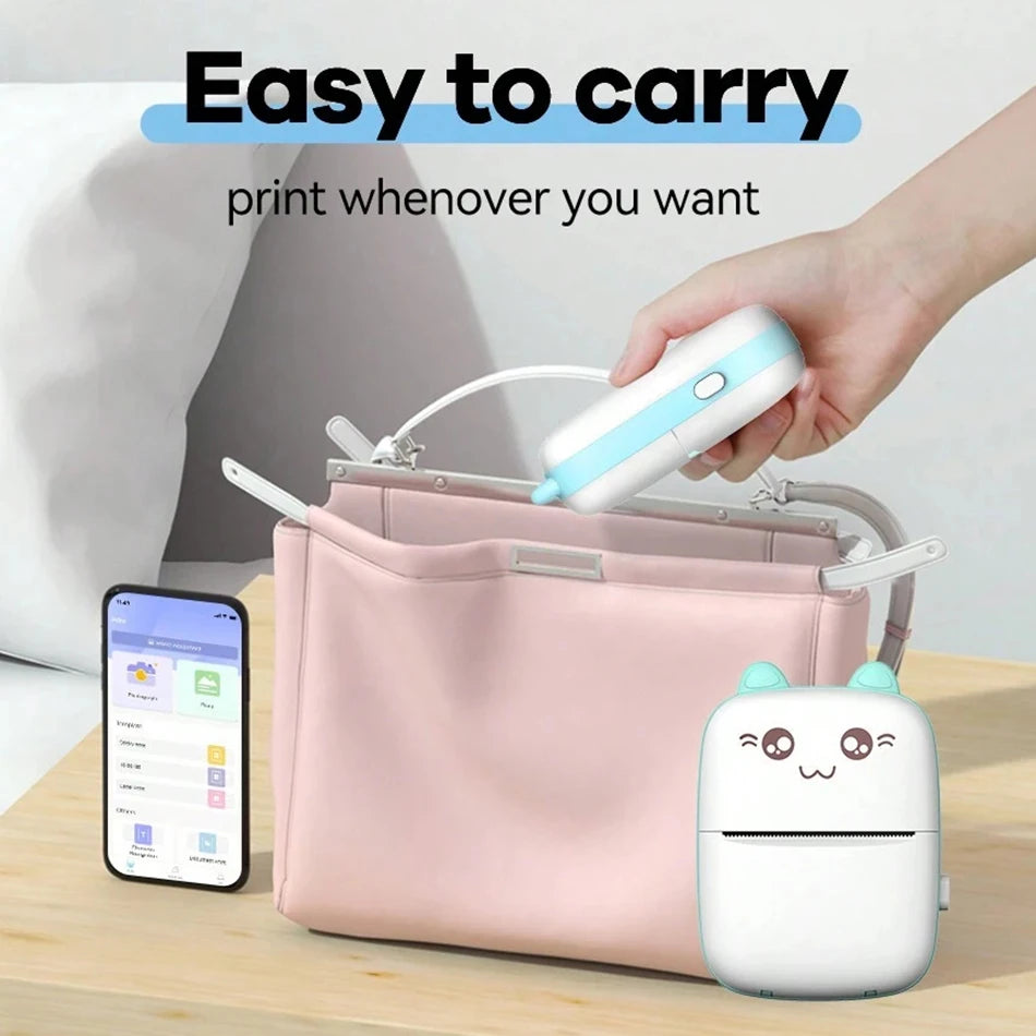 Mini Bluetooth Thermal Printer – Fun & Easy Wireless Printing