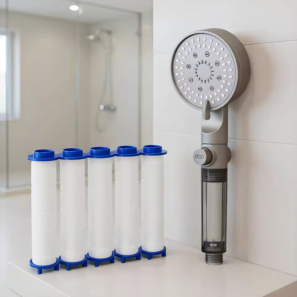 HydroBoost High Pressure 5-Mode Filtered Shower Head