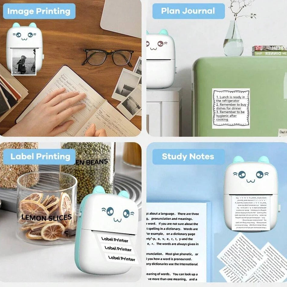 Mini Bluetooth Thermal Printer – Fun & Easy Wireless Printing