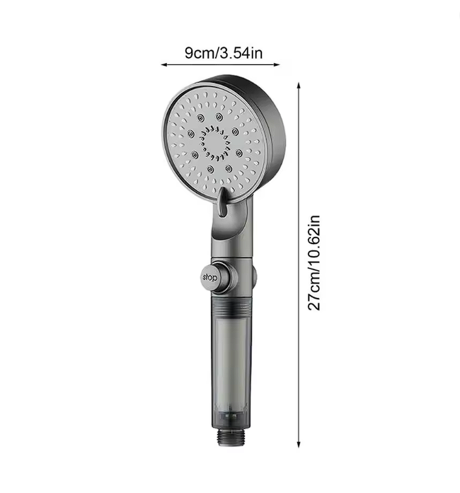 HydroBoost High Pressure 5-Mode Filtered Shower Head