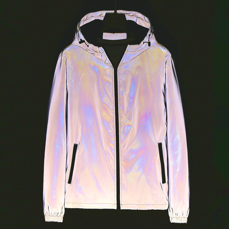Chromashift Reflective Windbreaker for Everyday, Night Runs, Walks, and Color Changing