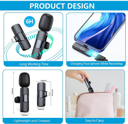ClipMic Duo – Ensemble de microphones sans fil à réduction de bruit