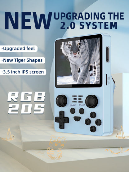 Yo RGB20S R36S Handheld Game Console 3.5 Inch Portable Retro Handheld Game Player 64GB 15000 Games Video Gaming Console