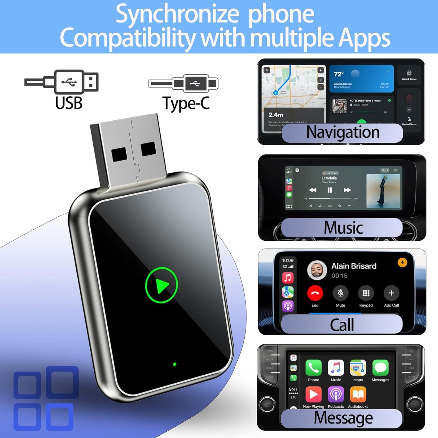 CarPlay Adapter – Wireless Freedom for CarPlay & Android Auto