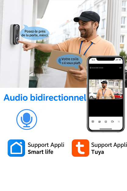 Smart WiFi Doorbell & Security Cam in One (Copie)