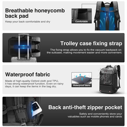 AirSeal Pro – Vacuum Compression Travel Backpack