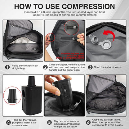 AirSeal Pro – Vacuum Compression Travel Backpack