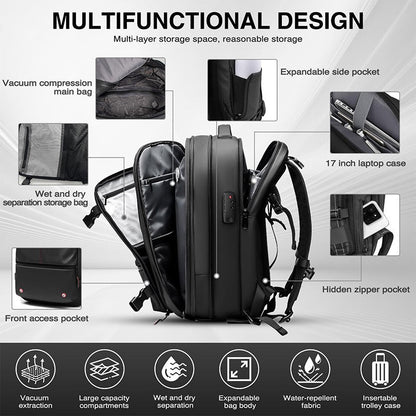 AirSeal Pro – Vacuum Compression Travel Backpack