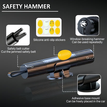 CrashEscape Mini – Brise-vitre d'urgence et coupe-ceinture de sécurité