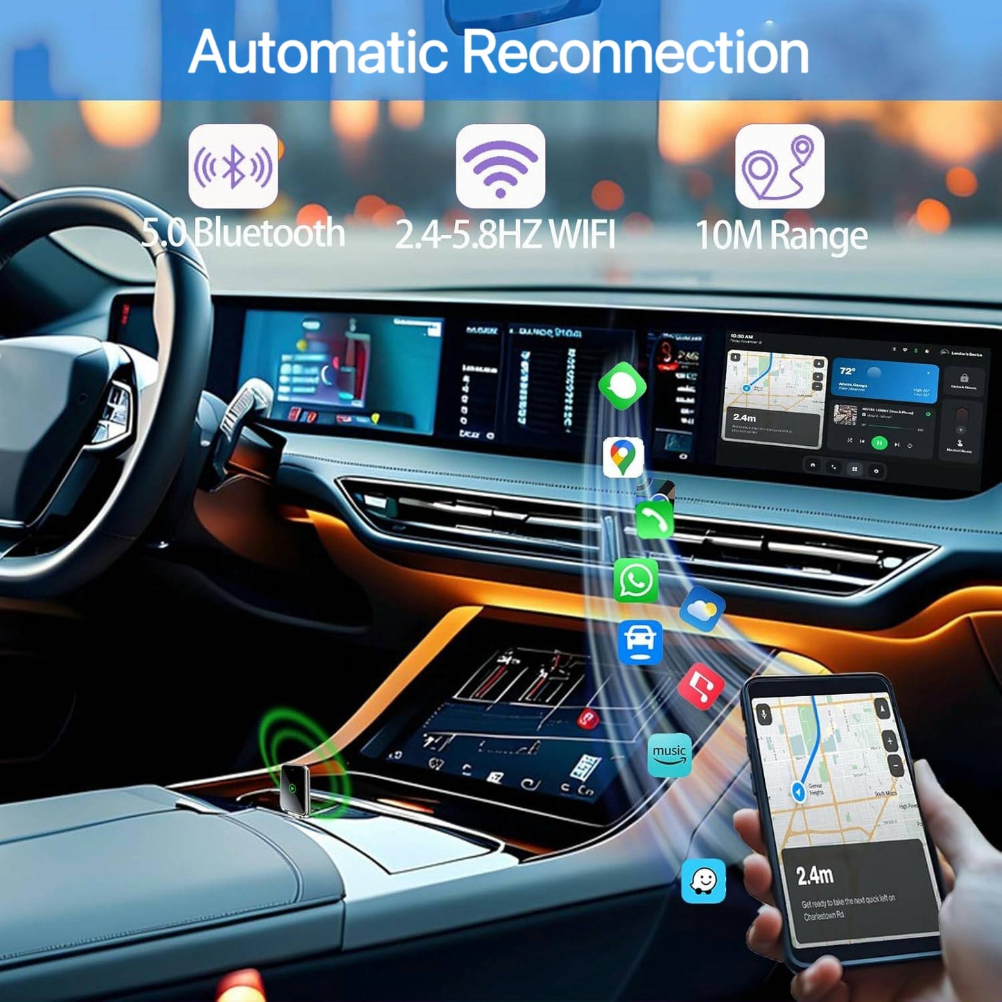 CarPlay Adapter – Wireless Freedom for CarPlay & Android Auto