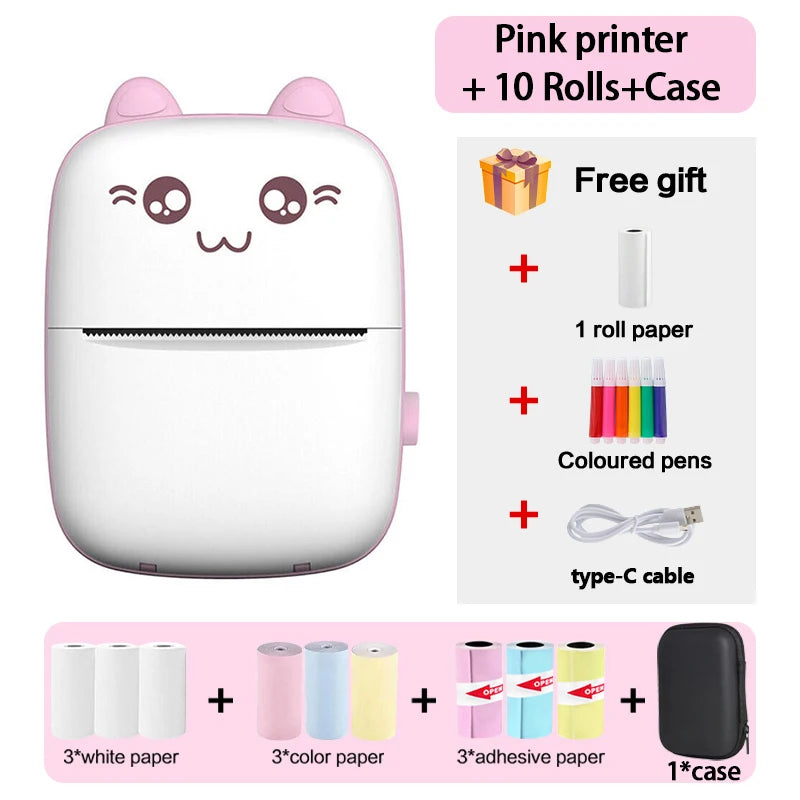 Mini Bluetooth Thermal Printer – Fun & Easy Wireless Printing
