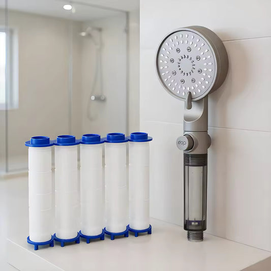 HydroBoost High Pressure 5-Mode Filtered Shower Head
