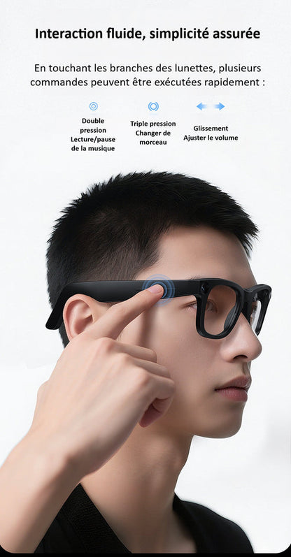 Lunettes intelligentes CyanVue AI – Lunettes avec appareil photo 8 MP